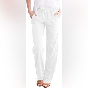 White Women’s pants - Classic Straight Leg